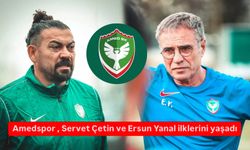 Amedspor , Servet Çetin ve Ersun Yanal ilklerini yaşadı